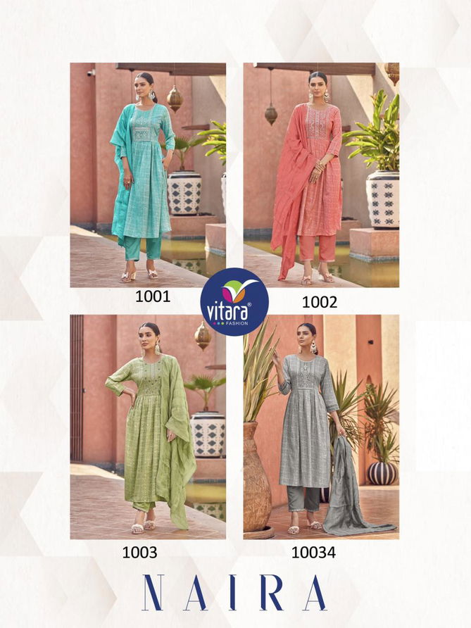 Naira By Vitara 1001-1004 Designer Salwar Suits Catalog